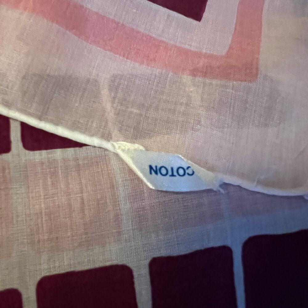 Mcm Ted Lapidus Color Block Grid Semi Sheer Cotto… - image 5